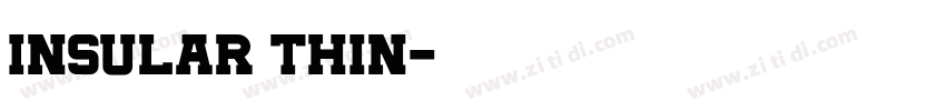 Insular Thin字体转换
